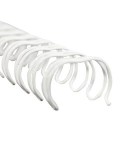 Fém ikerspirál 2:1 7/8 (22,2) Fehér 50db/doboz