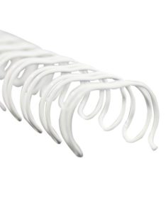 Fém ikerspirál 2:1 3/4 (19)Fehér 50db/doboz