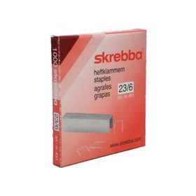 Skrebba tűzőkapocs 23/6 (1000)