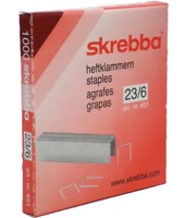 Skrebba tűzőkapocs 23/6 (1000)